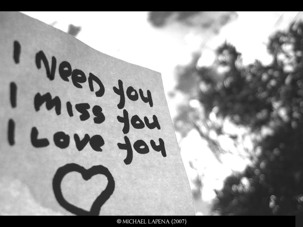 I Need You,i Miss You,i Love You <3 - Need You I Miss You I Love You -  1024x768 Wallpaper 