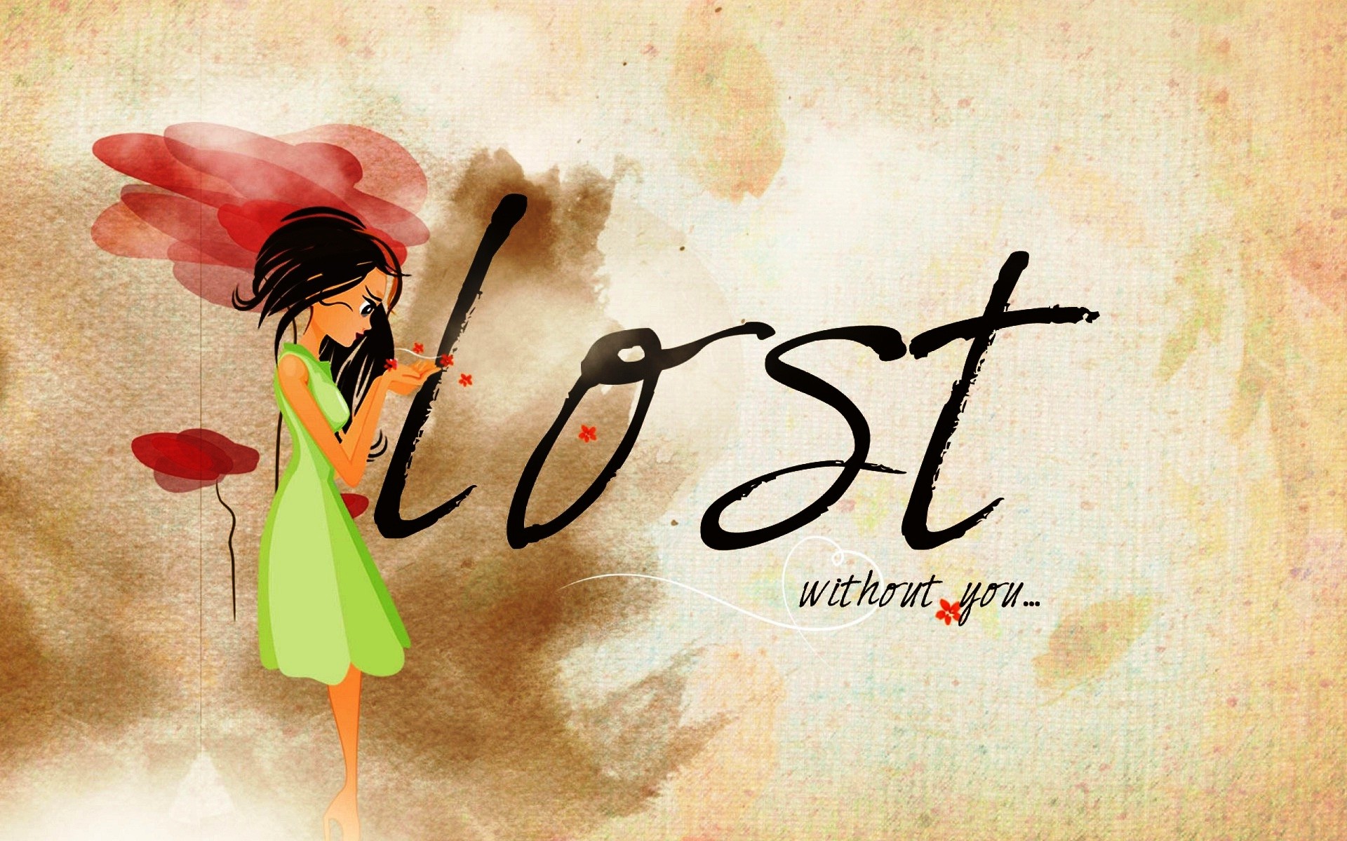 I Miss You Wallpaper New I Miss You Sad Girl New Wallpapers - U Lost My Love - HD Wallpaper 