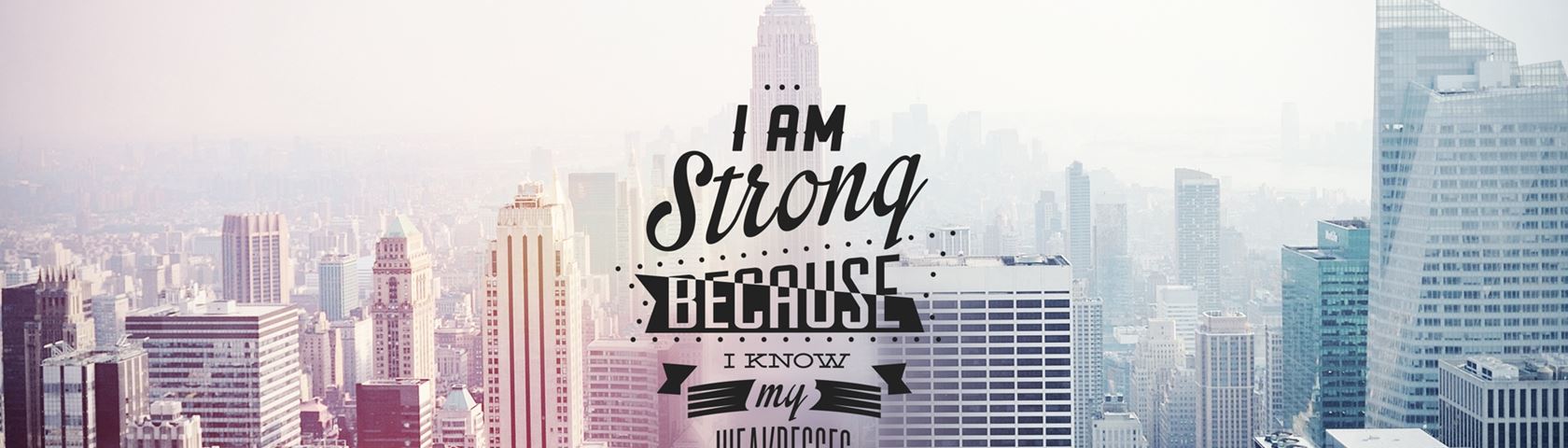 Motivational Wallpaper - Am Strong Because I Know My Weakness - HD Wallpaper 