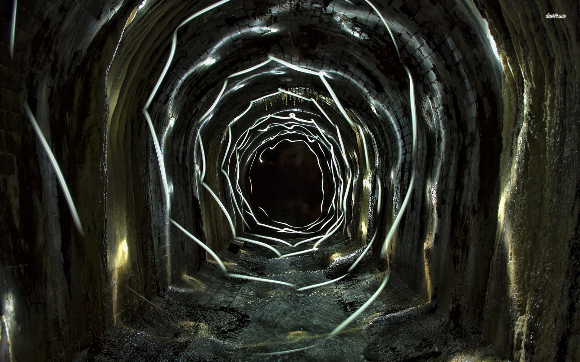 3d Wallpaper Tunnel - HD Wallpaper 