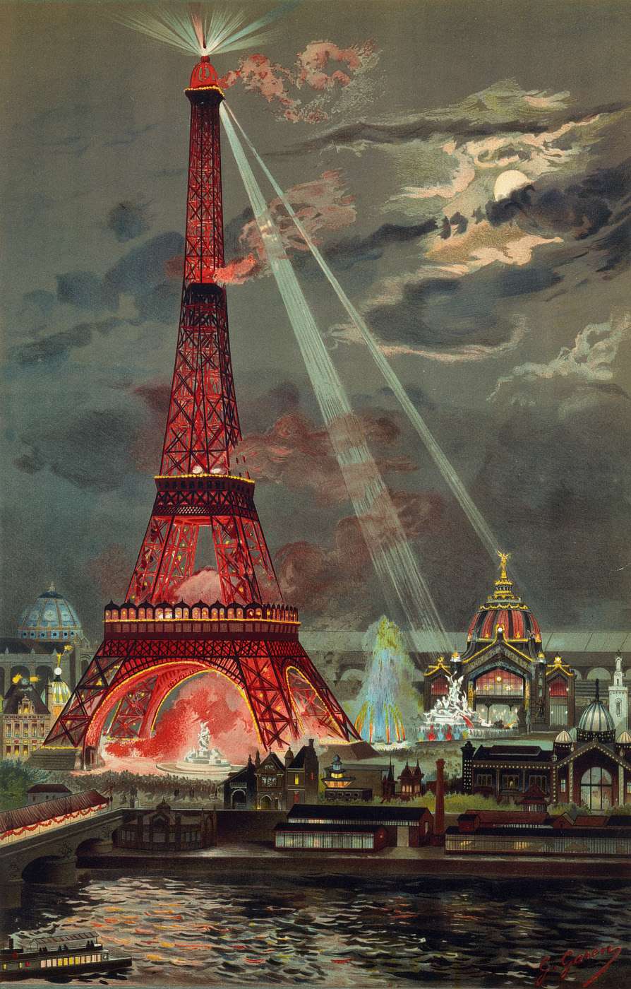 Eiffel Tower Painted Red - HD Wallpaper 