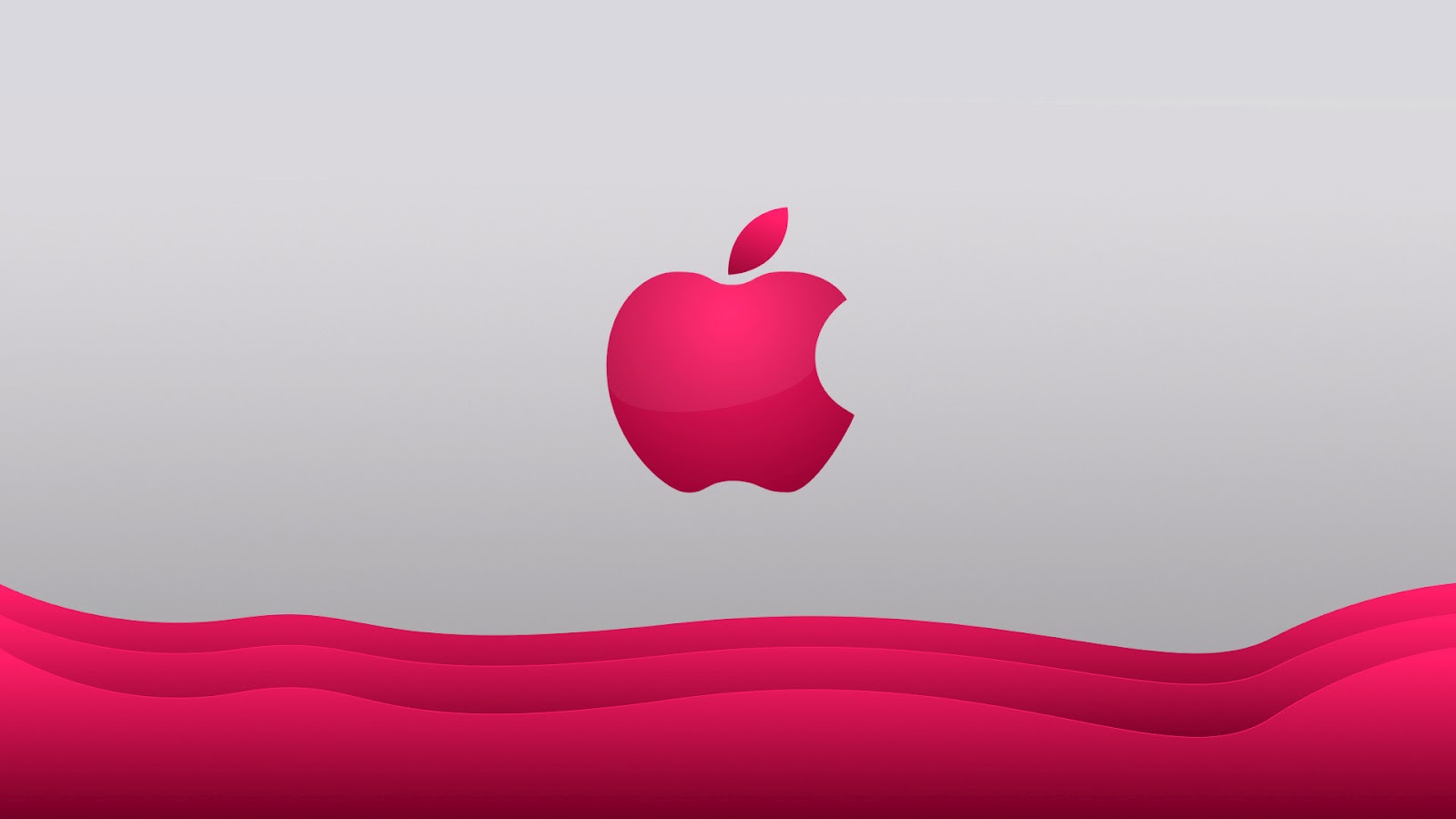 Wallpaper Cantik - Apple Background Pink - HD Wallpaper 