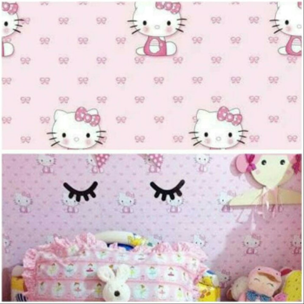 Stiker Hello Kitty Pink - HD Wallpaper 