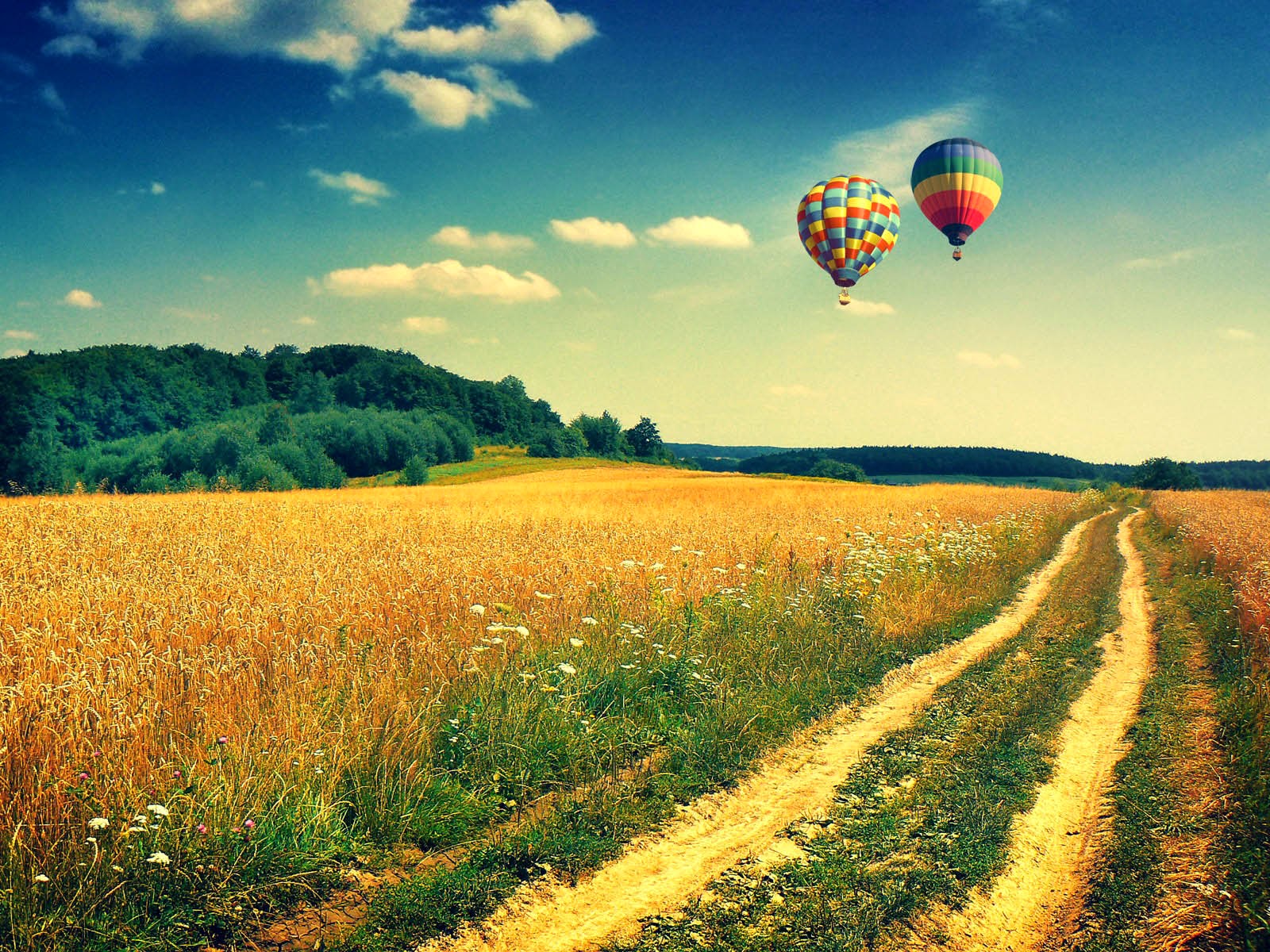 Gambar Gambar Balon Udara Yang Cantik - Hot Air Balloon Background - HD Wallpaper 