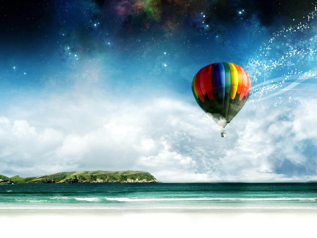 Gambar Gambar Balon Udara Yang Cantik - Colorful Hot Air Balloon - HD Wallpaper 