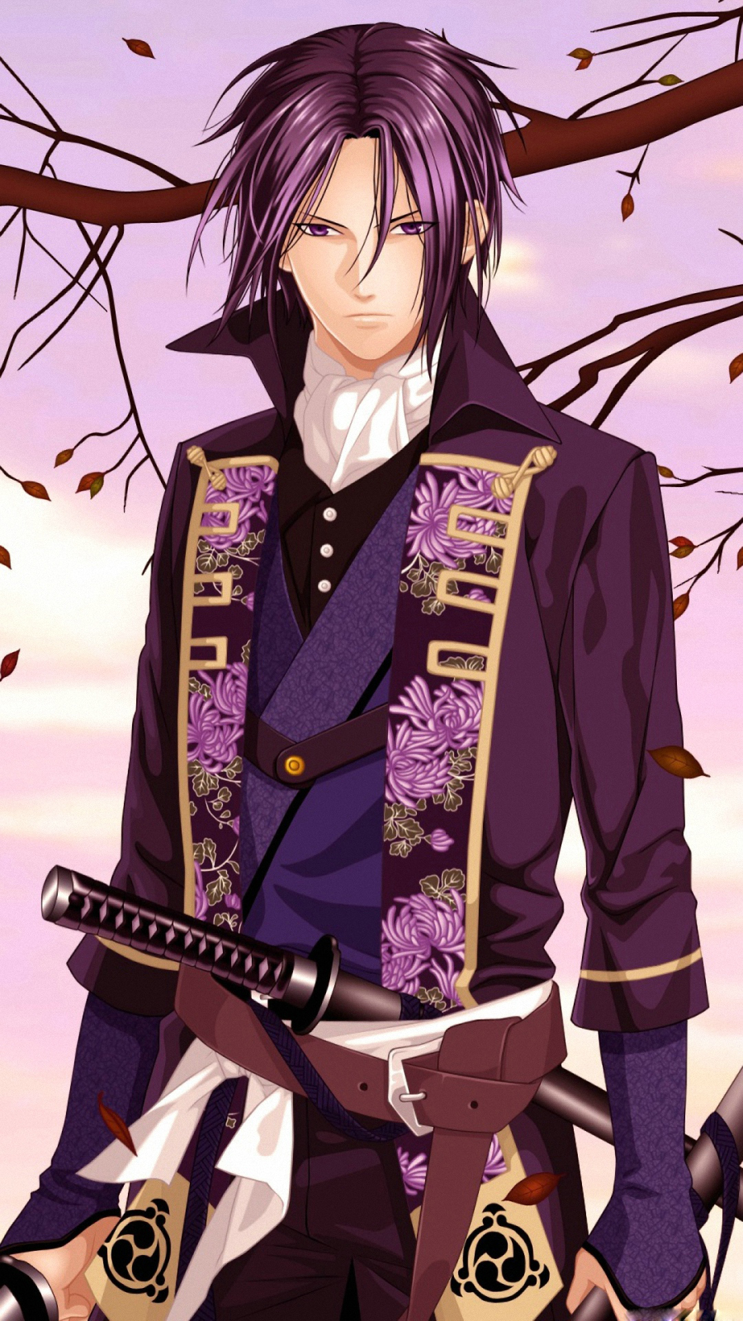 Free Hd Anime Iphone Wallpaper Downlaod - Hijikata Toshizo Hakuouki Anime - HD Wallpaper 