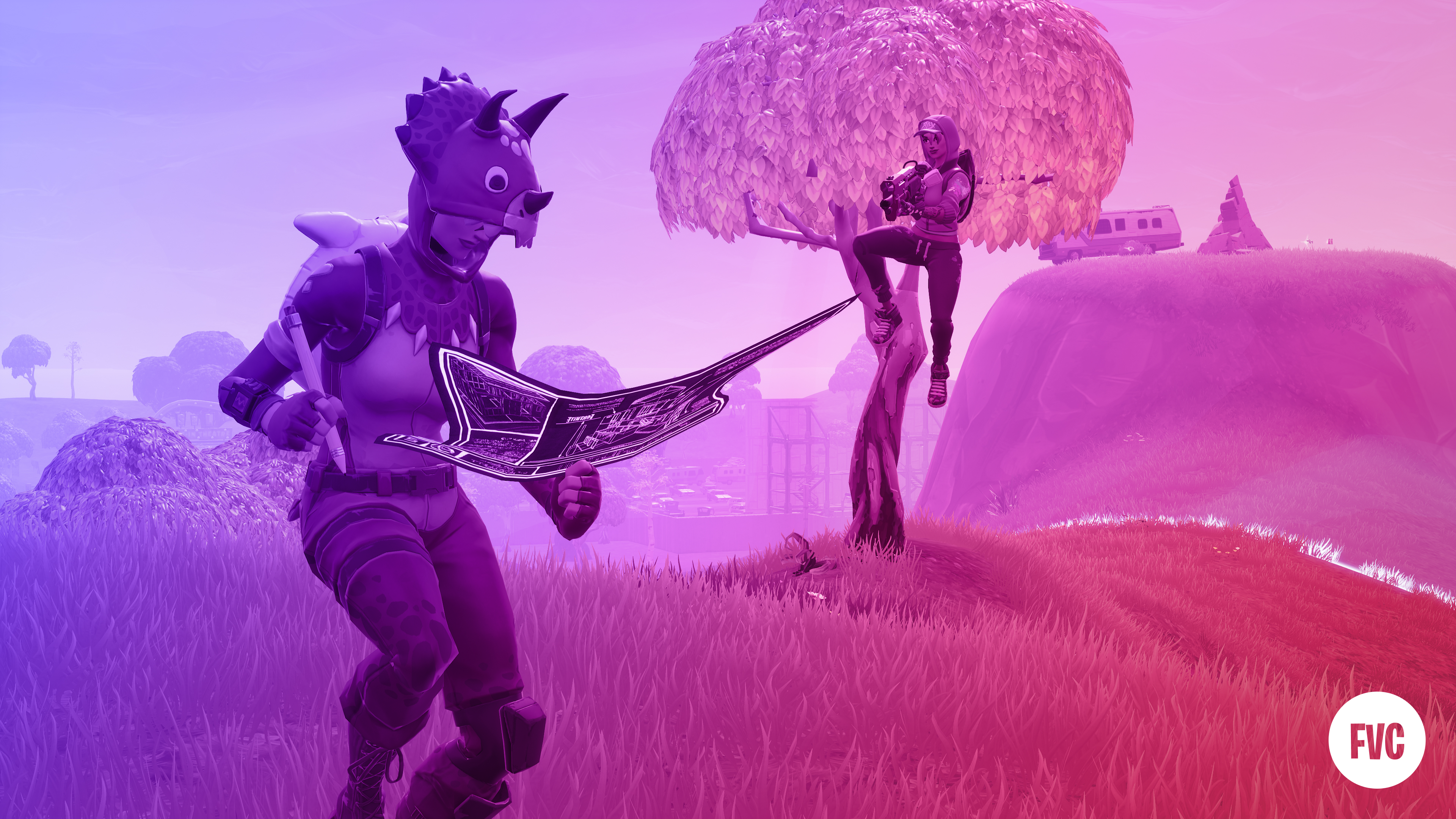 Series01-dinotrouble - Dark Tricera Ops Fortnite - HD Wallpaper 