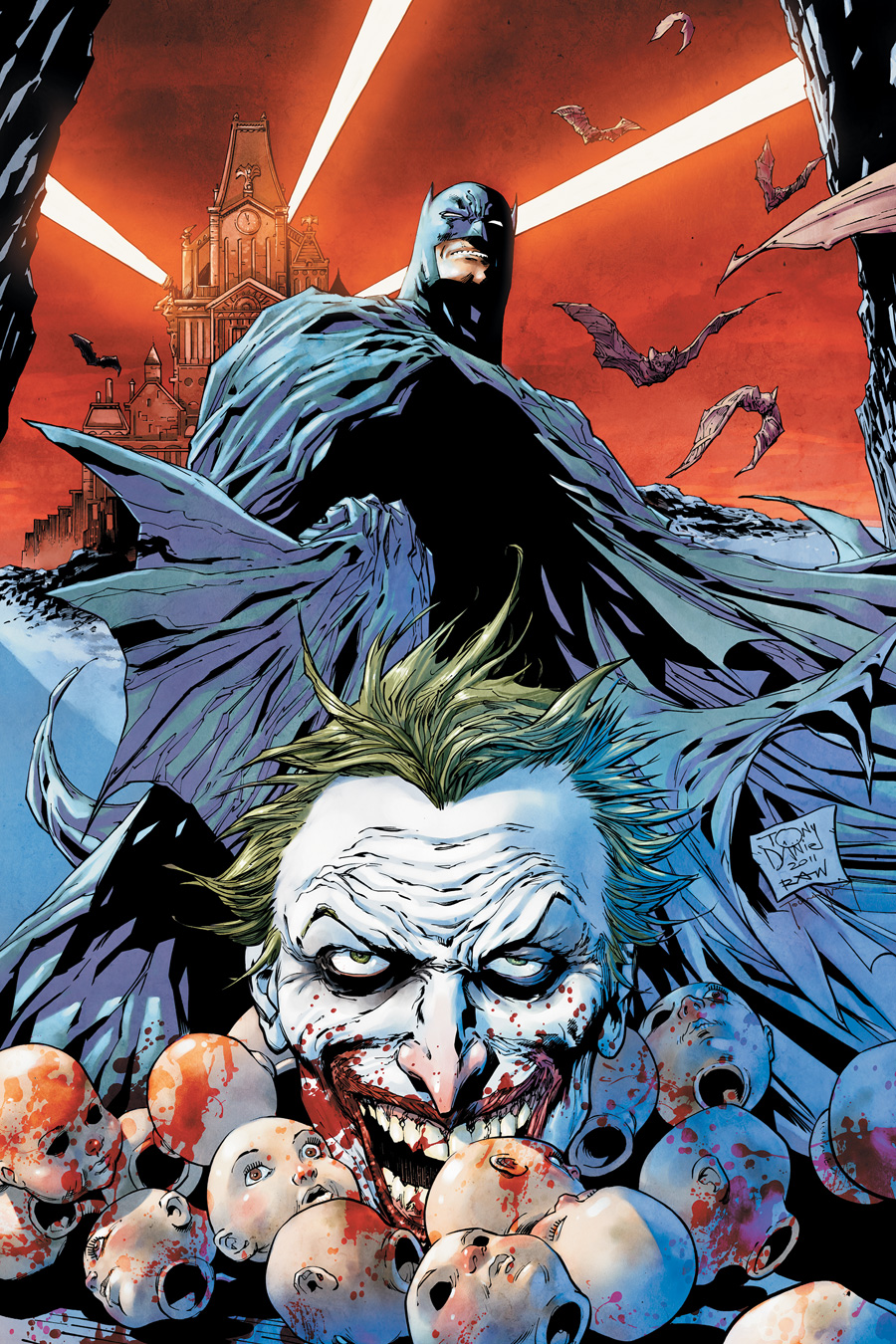 Batman Joker Comic Art - HD Wallpaper 