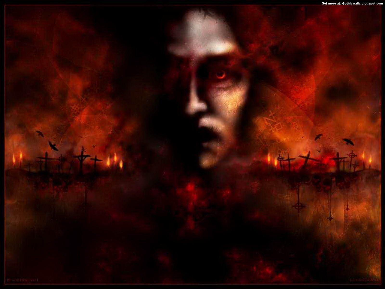 Poze Horror Cimitir - Horror Gothic Face - HD Wallpaper 