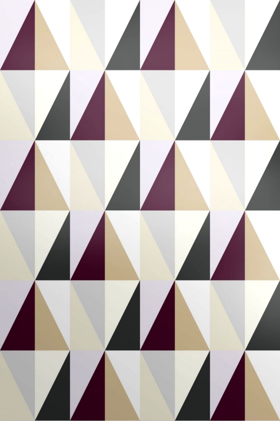 Geometric Wallpaper Designer Bold Feature Wallpaper - Triangle - HD Wallpaper 