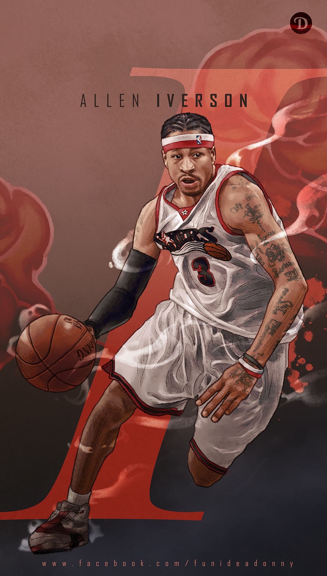 Allen Iverson Fanart - HD Wallpaper 