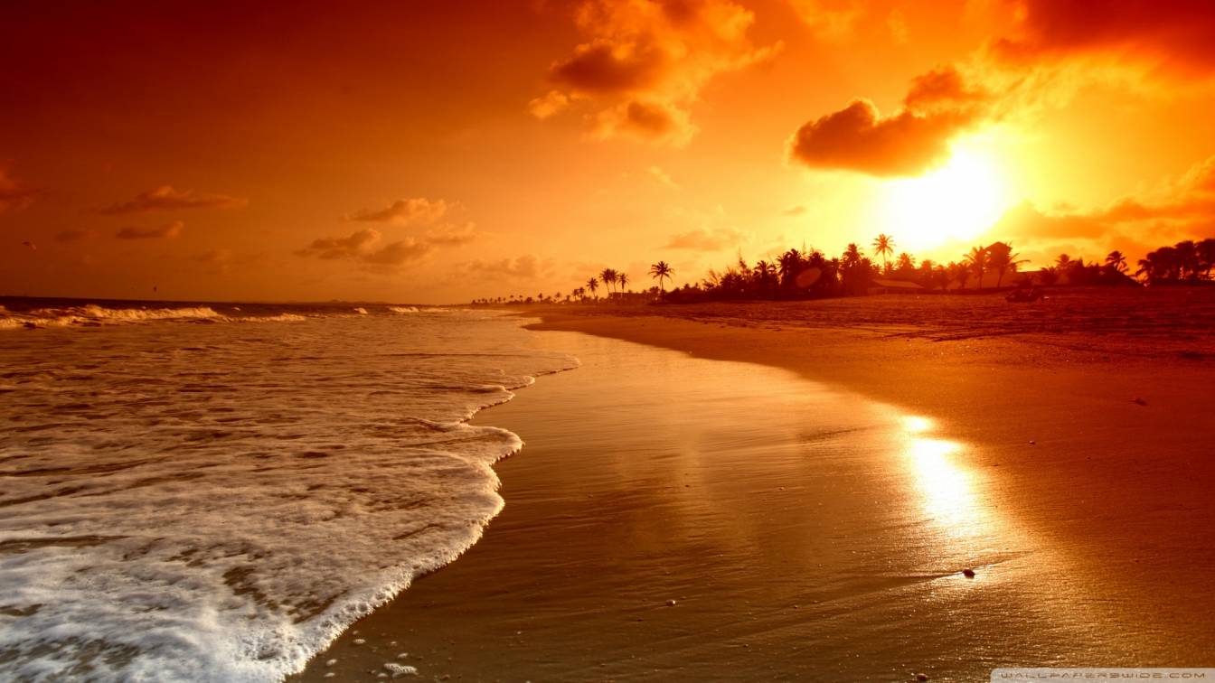 Beach Sunrise 4k Hd Desktop Wallpaper For 4k Ultra - Ultra Hd Sunrise 4k - HD Wallpaper 