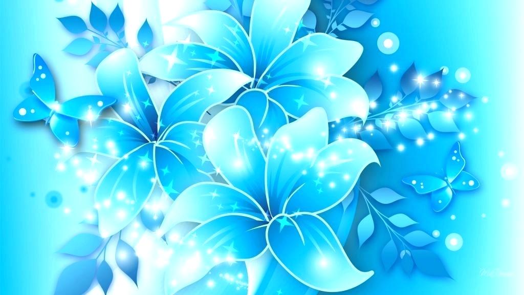 Light Blue Flower Backgrounds - HD Wallpaper 