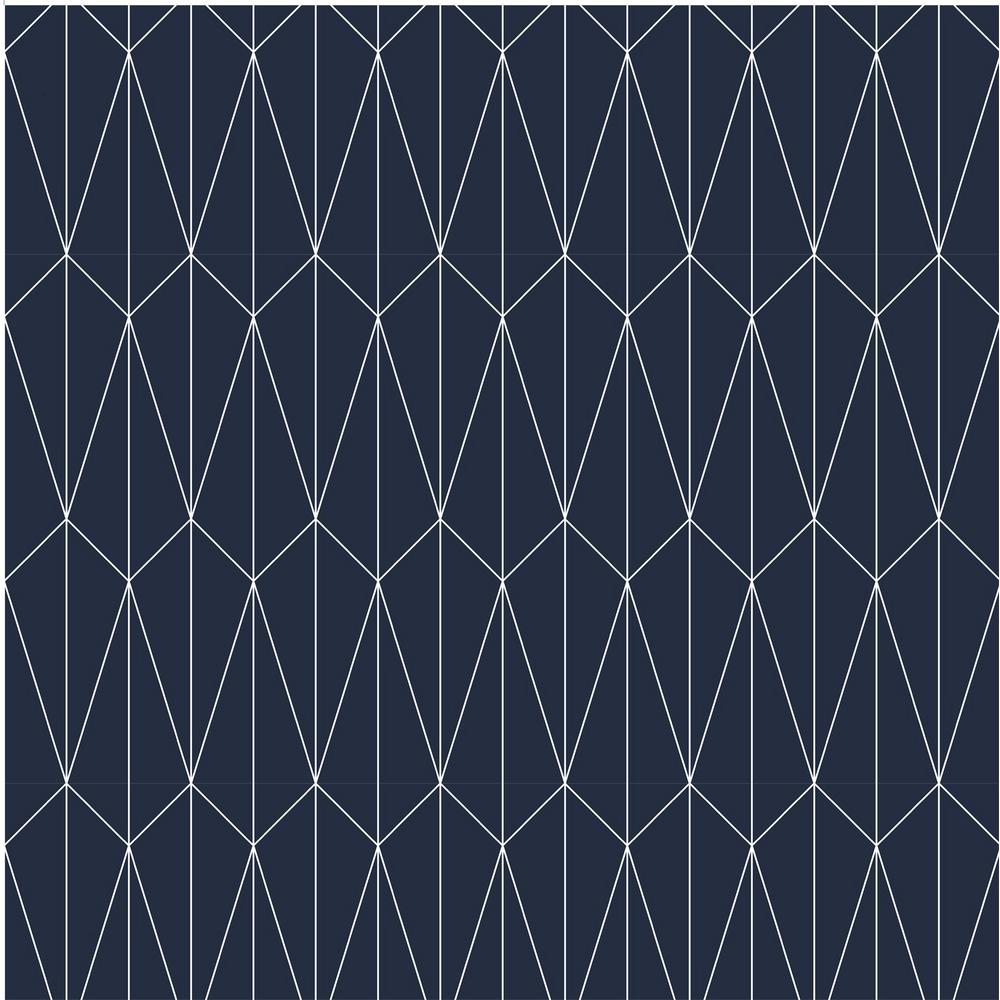 Art Deco Wallpaper Navy - HD Wallpaper 