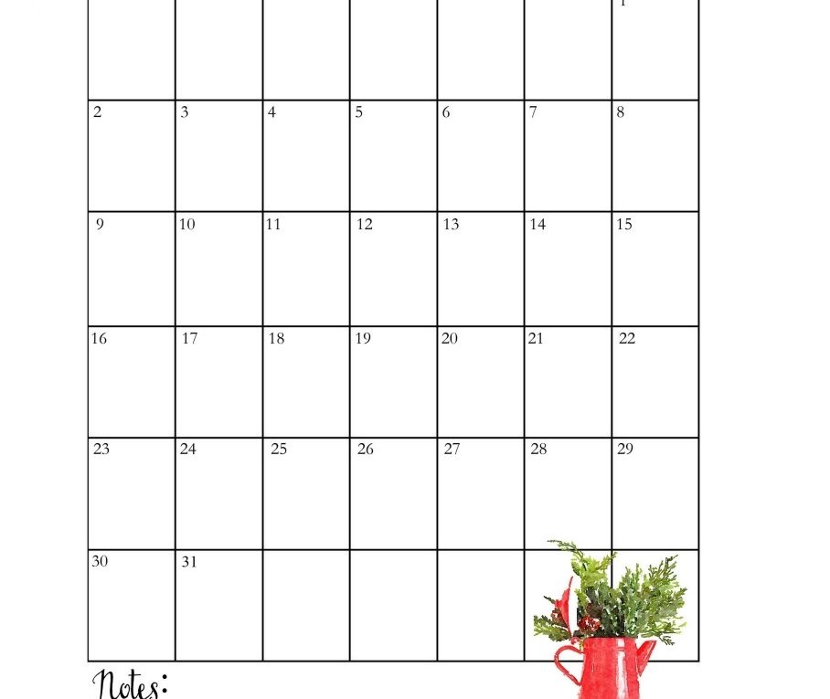 Floral December 2019 Template - December 2019 Calendar Printable Free - HD Wallpaper 