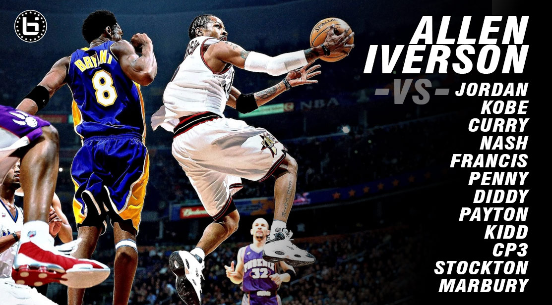 Allen Iverson Kobe Poster - HD Wallpaper 