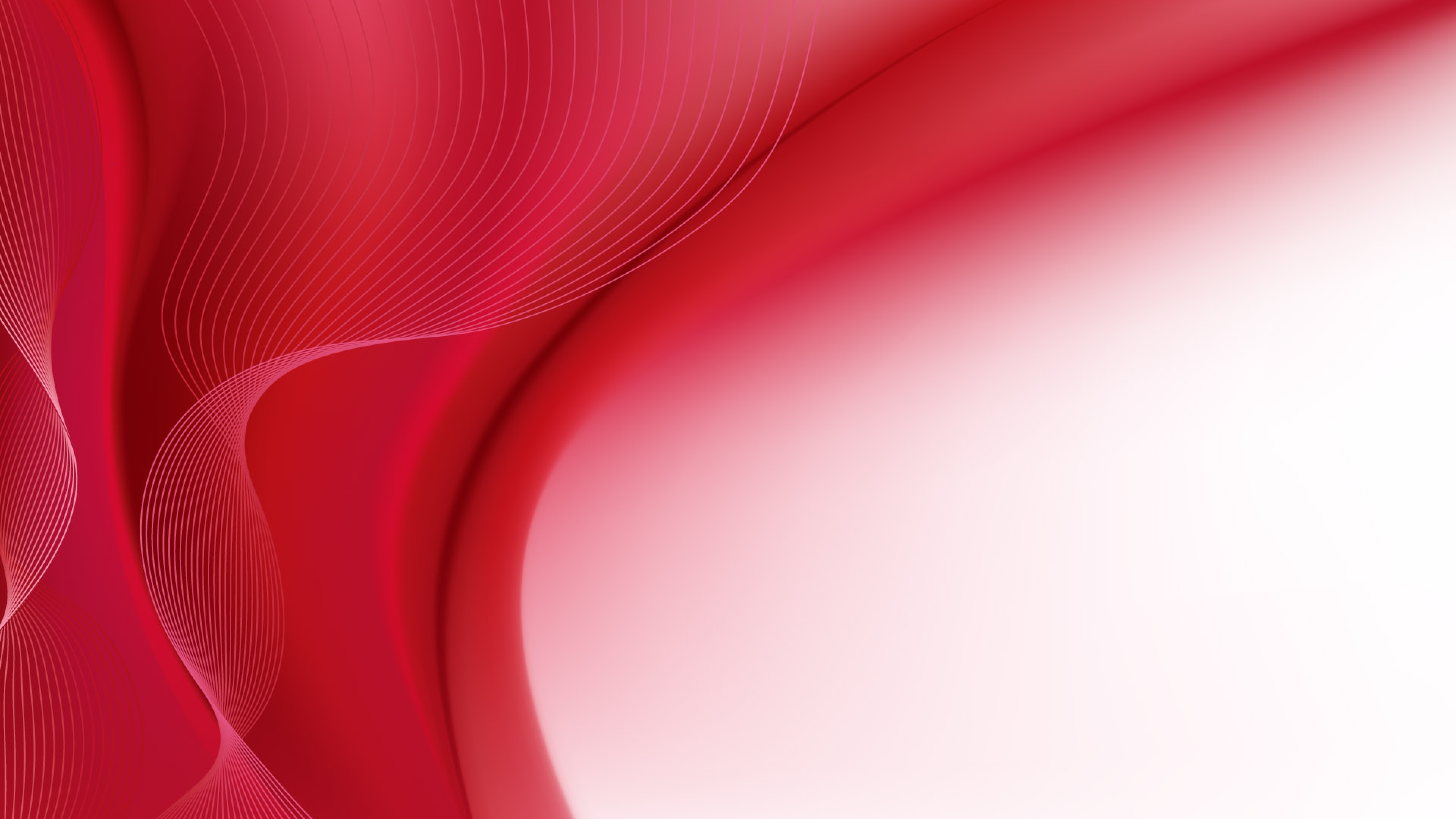 Red Background Wallpaper Design Art - Red And White Vector - 3840x2160