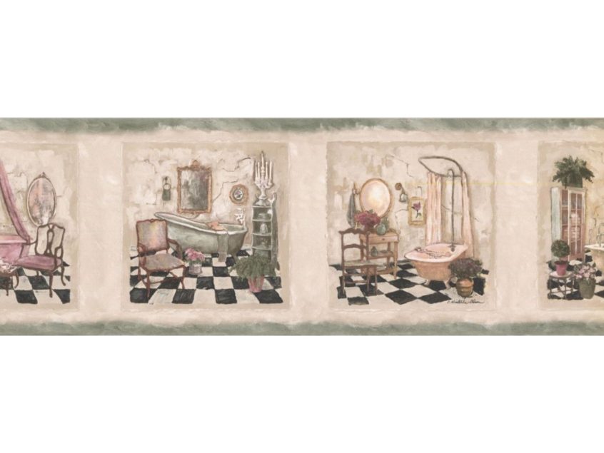 Prepasted Wallpaper Borders Bathroom Wall Paper Border - Cabbage - HD Wallpaper 