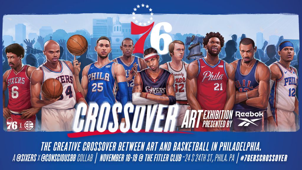 Sixers Art Exhibition - 76ers Crossover Art Exhibition - HD Wallpaper 