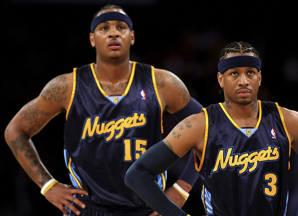 Carmelo Anthony And Allen Iverson - HD Wallpaper 