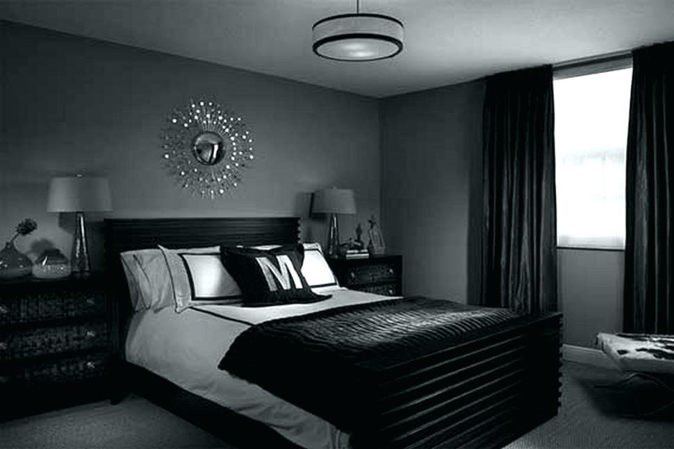 Grey And Black Themed Bedroom - HD Wallpaper 