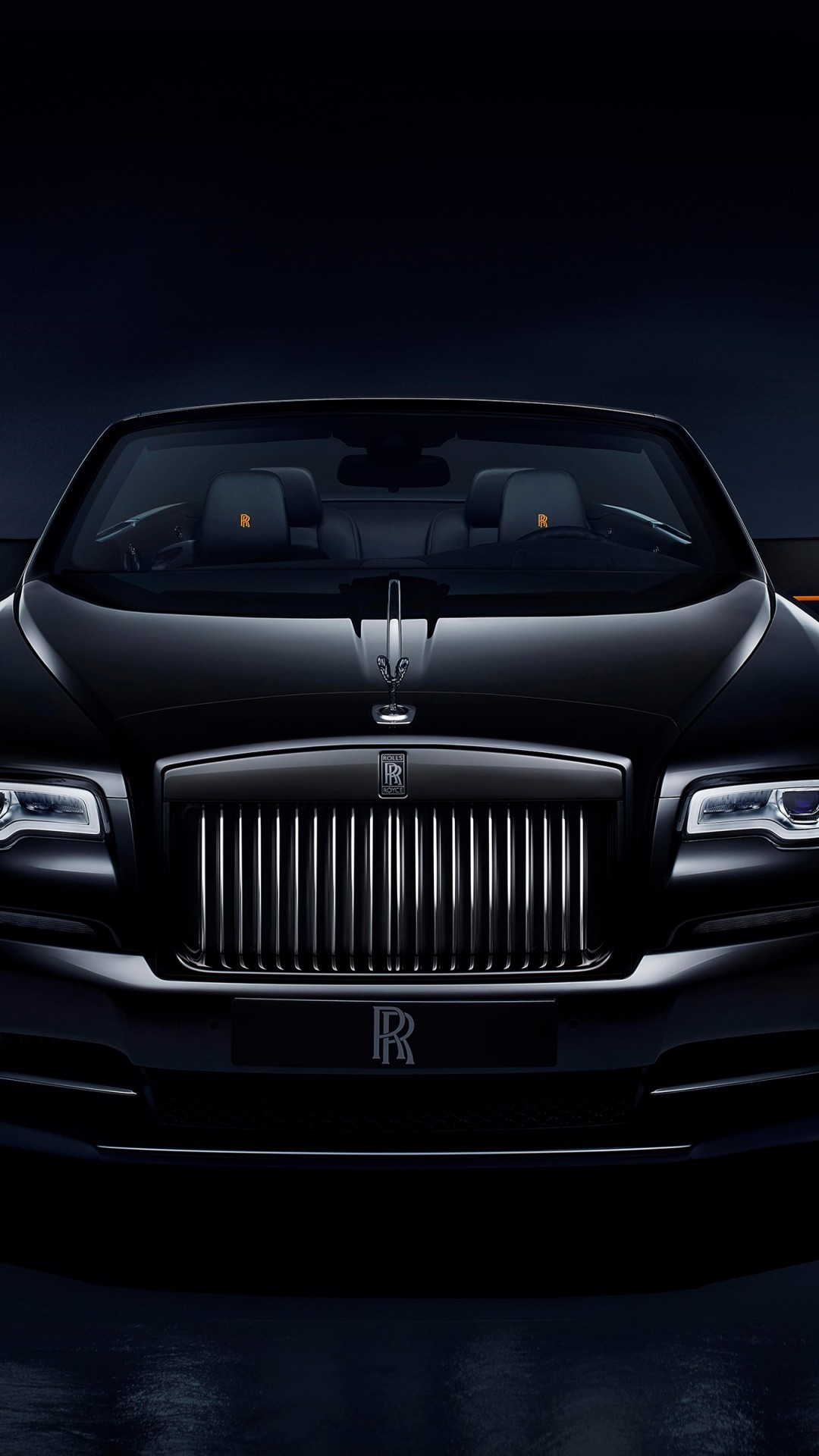 Rolls-royce, Front View, Black, Luxury, Cars - Rolls Royce Dawn Wallpaper 4k - HD Wallpaper 