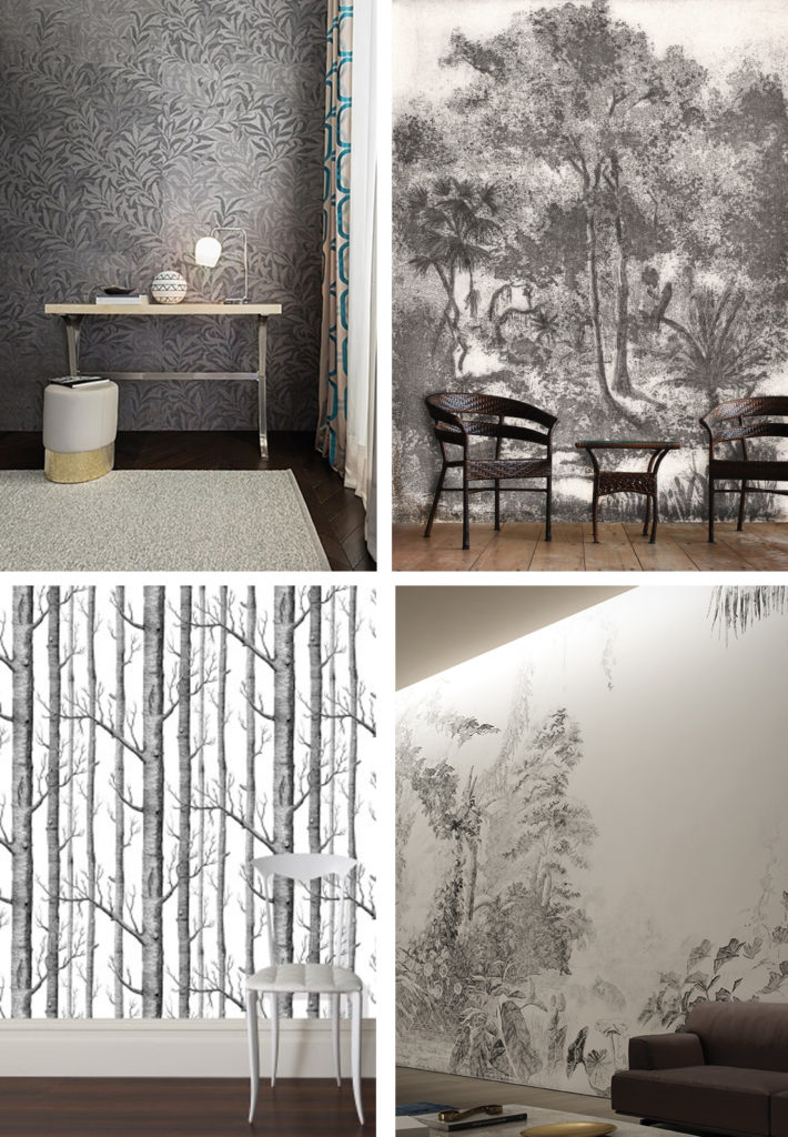 Wallpapers Garden Inspiration Blamck And White - Interiors 2018 - HD Wallpaper 