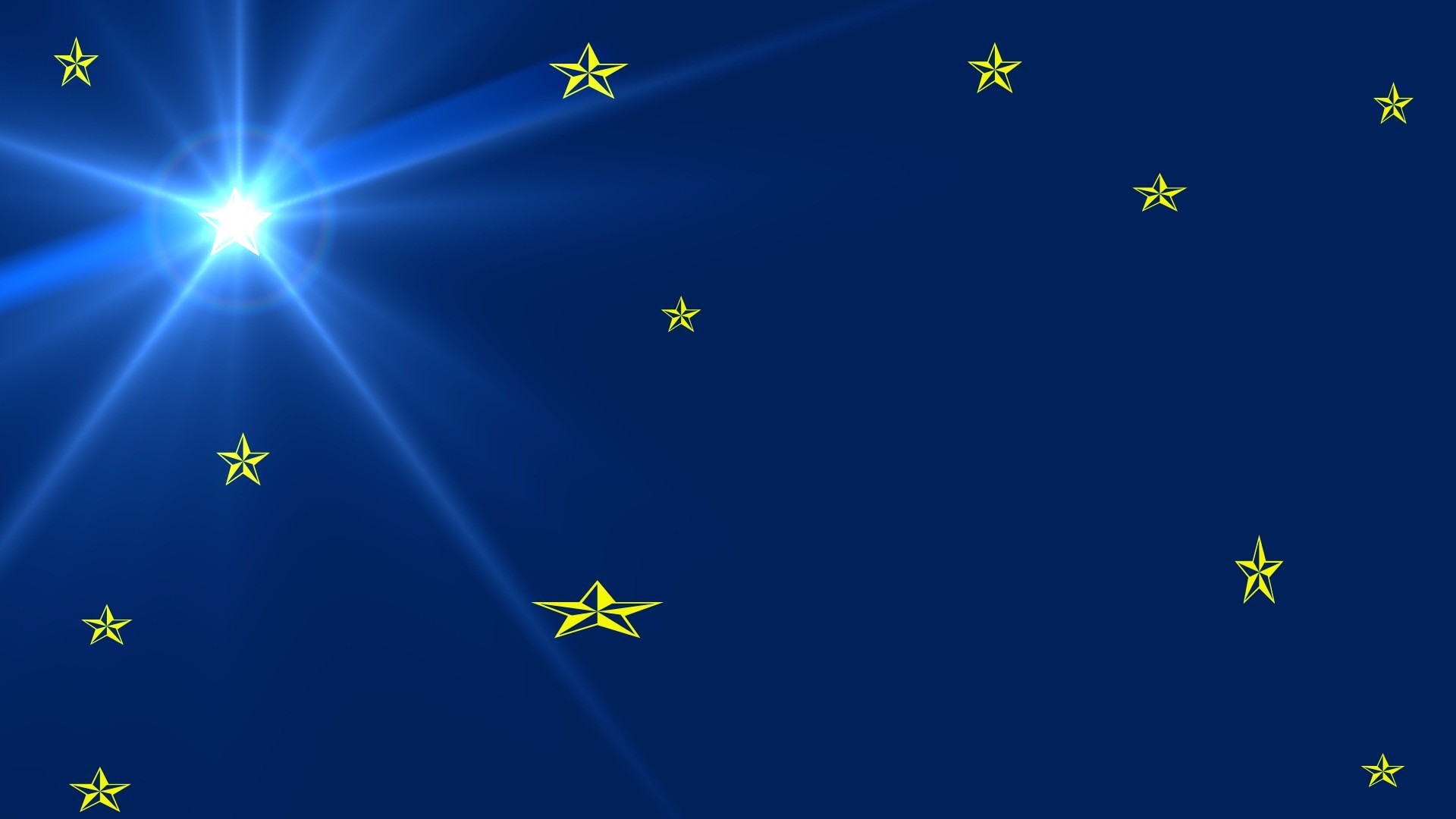 Dark Blue Background, Gold Stars, Large Lens Flare - Blue And Gold Star Background - HD Wallpaper 