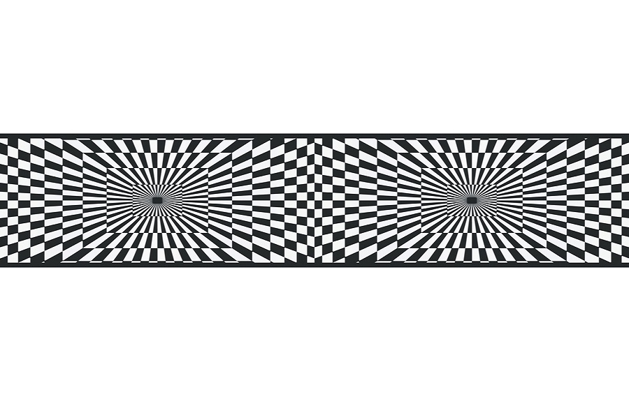 Wallpaper Borders For Bathroom - Hypnosis Patterns - HD Wallpaper 
