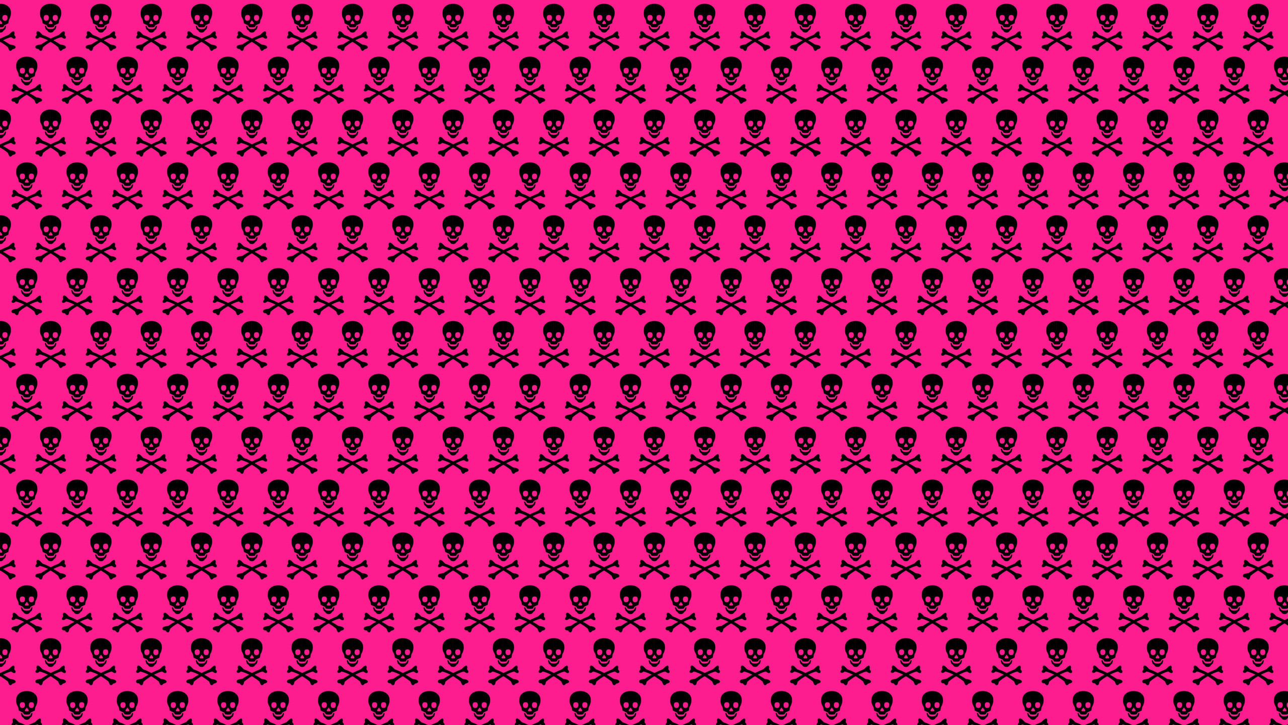 2560x1440, Wallpapers For > Pink Skull Wallpapers 
 - Pattern - HD Wallpaper 