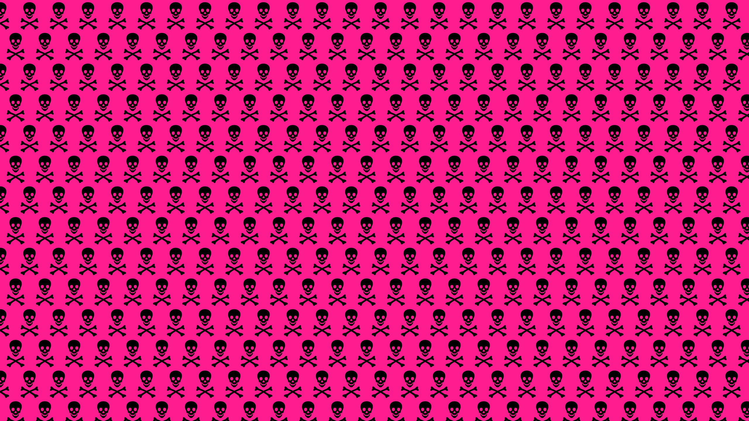 2560x1440, Wallpapers For > Pink Skull Wallpapers 
 - Pattern - HD Wallpaper 