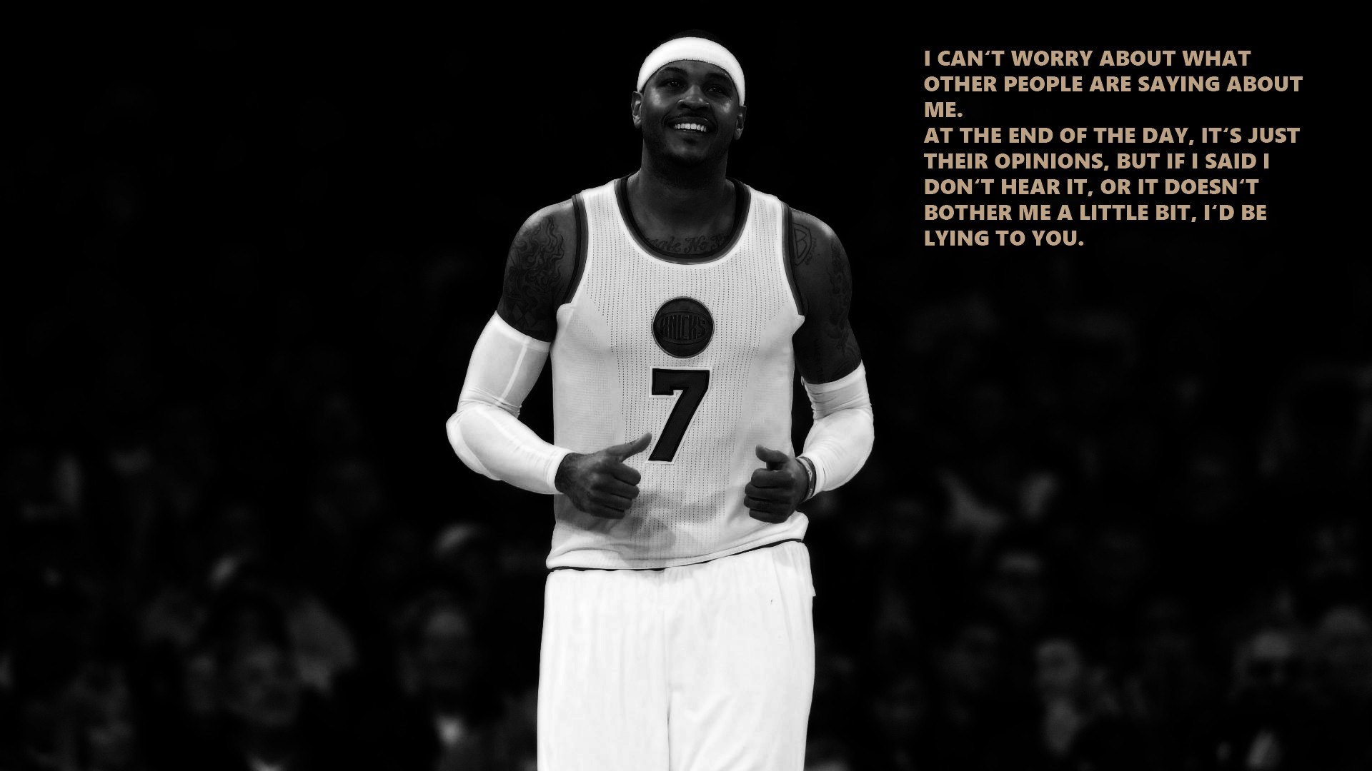 Carmelo Anthony Quotes Life - HD Wallpaper 