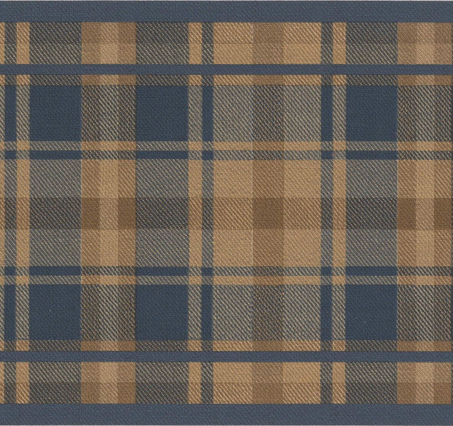 Brown And Blue Plaid - HD Wallpaper 