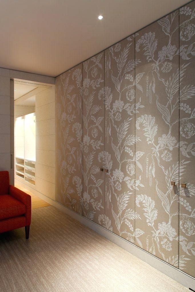 Wallpaper On Door Fabric Covered Doors Are More Practical Fabric