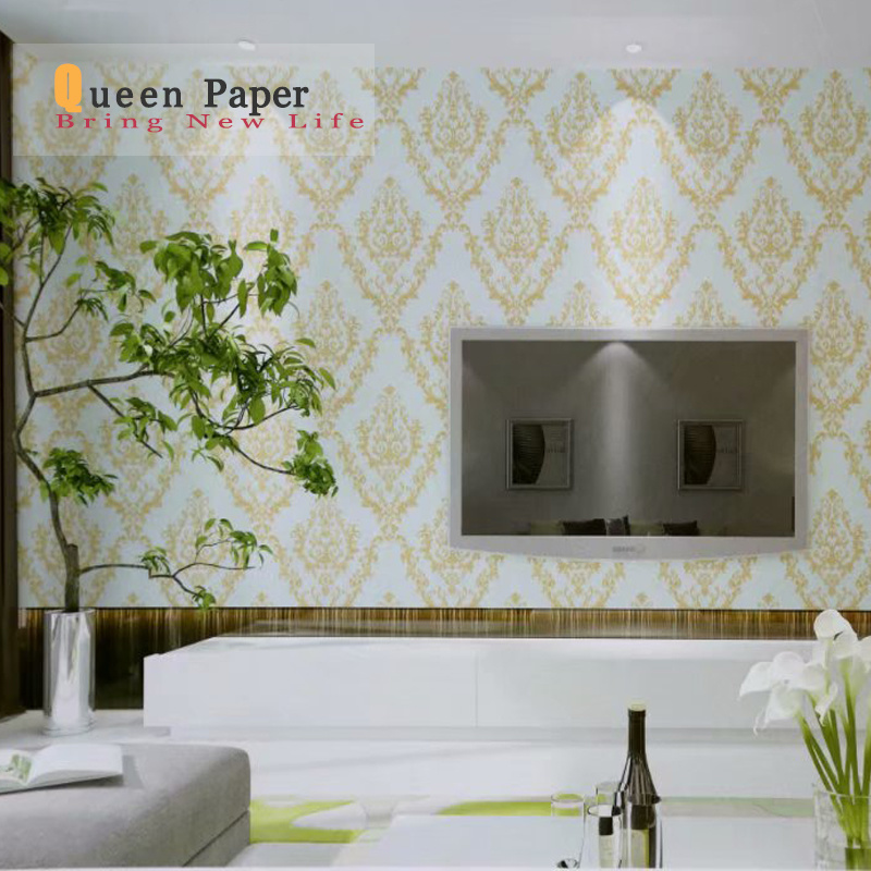 Fashion Wall Paper Interior Home Decoration 3d Pvc - Wall - HD Wallpaper 