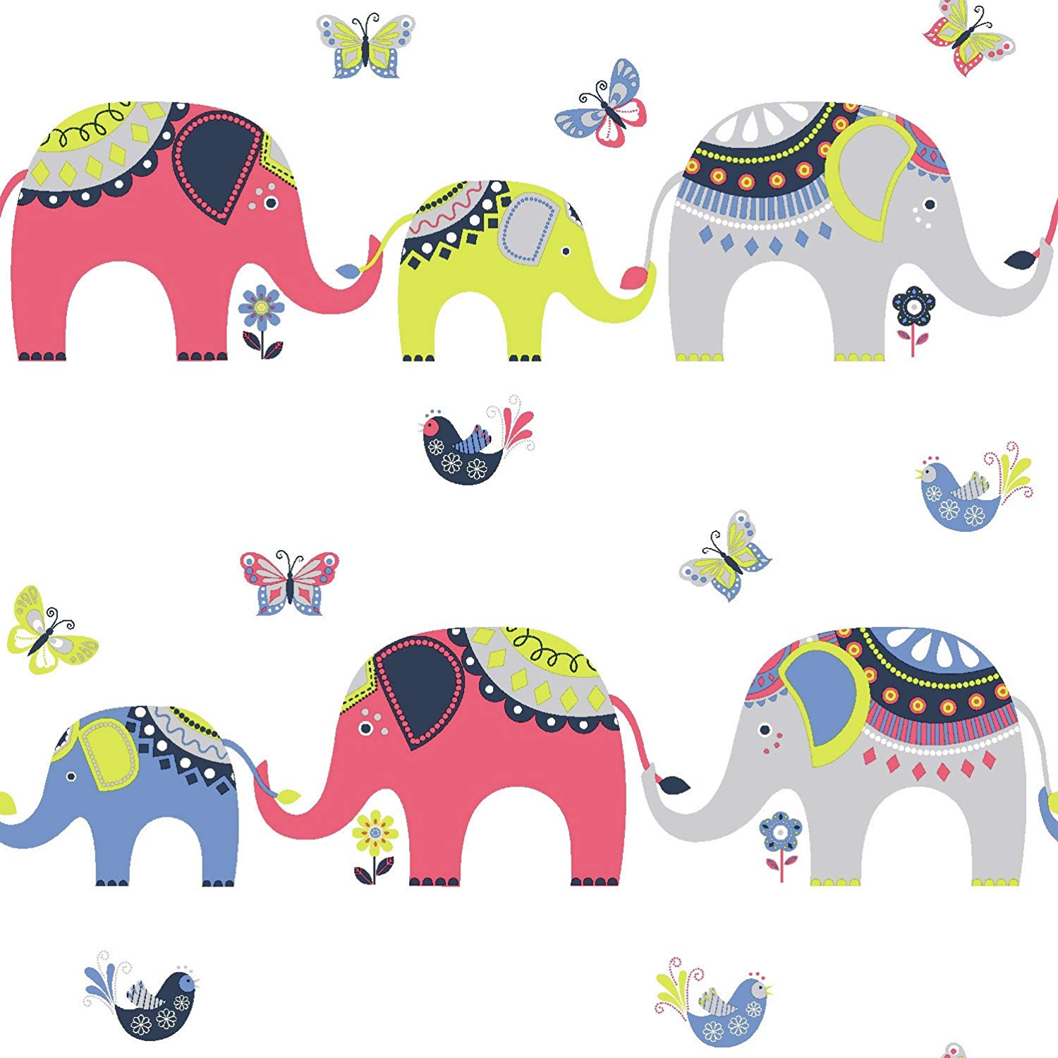 Holden Decor Kids Trunkety Designer Wallpaper - Elephantwallpaper Kids - HD Wallpaper 
