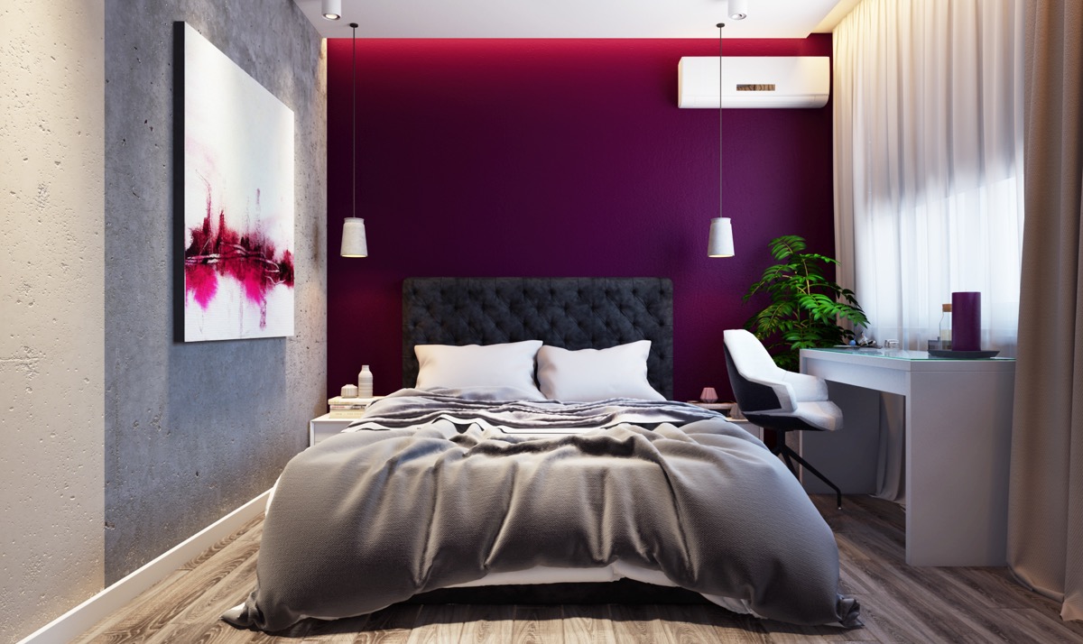 Purple Accent Wall Ideas - HD Wallpaper 