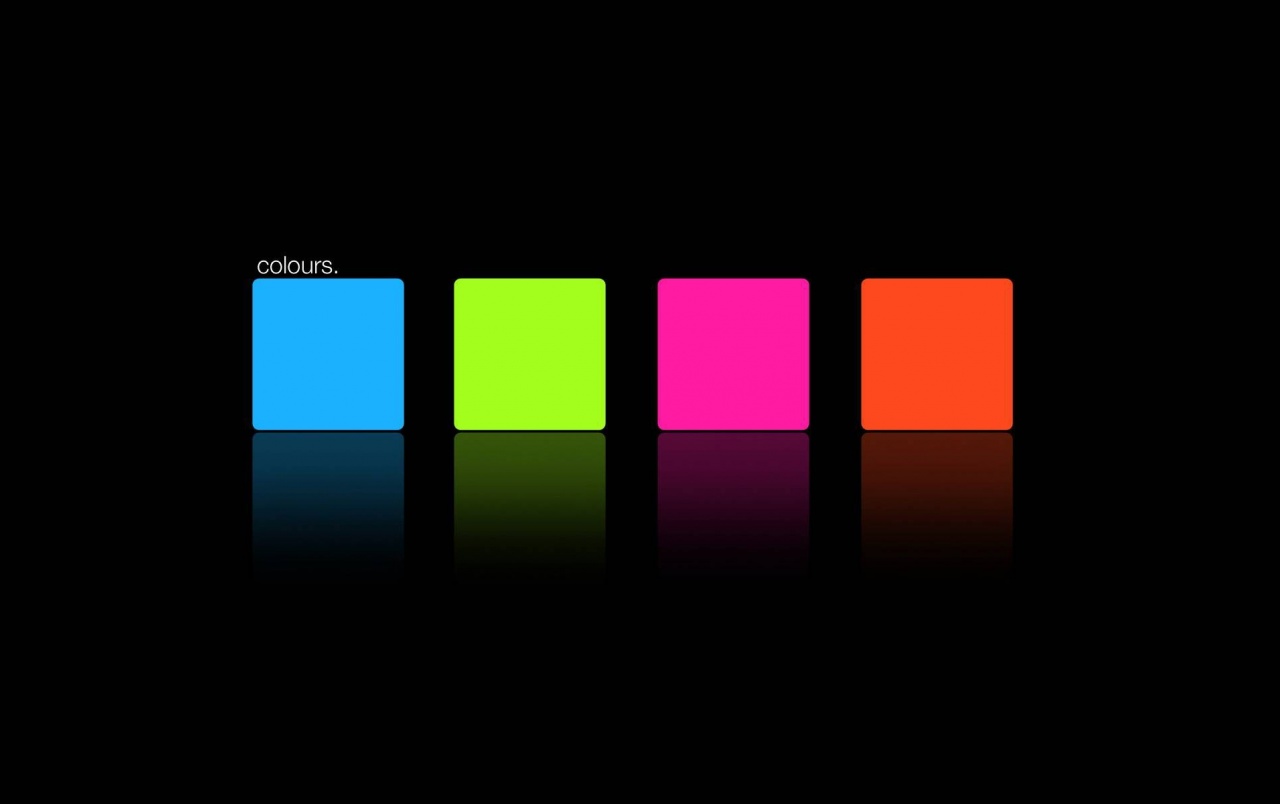 Blue Green Pink Orange Square Wallpapers - Minimalist Black And Colors - HD Wallpaper 