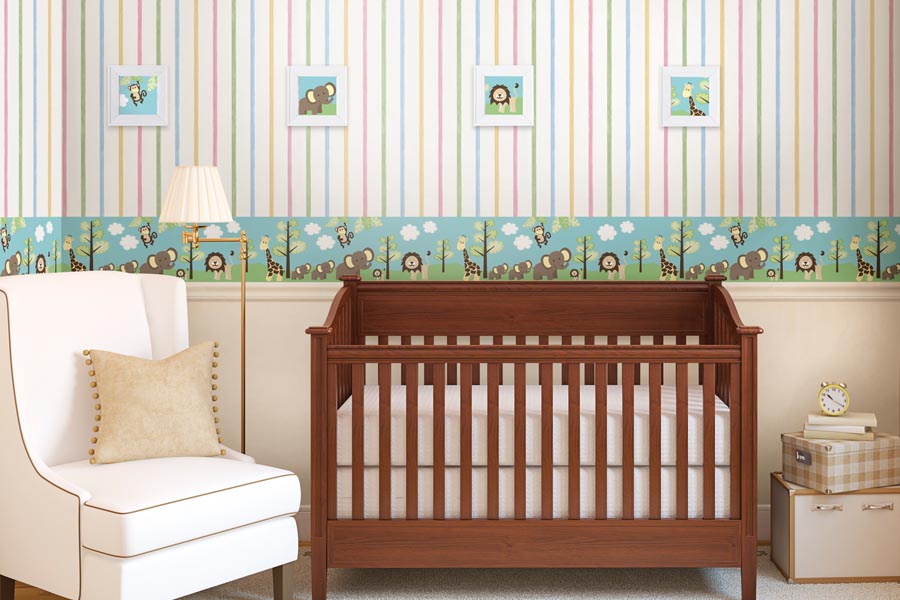 Nursery Wallpaper - Décoration Chambre Fille Theme Cheval - HD Wallpaper 