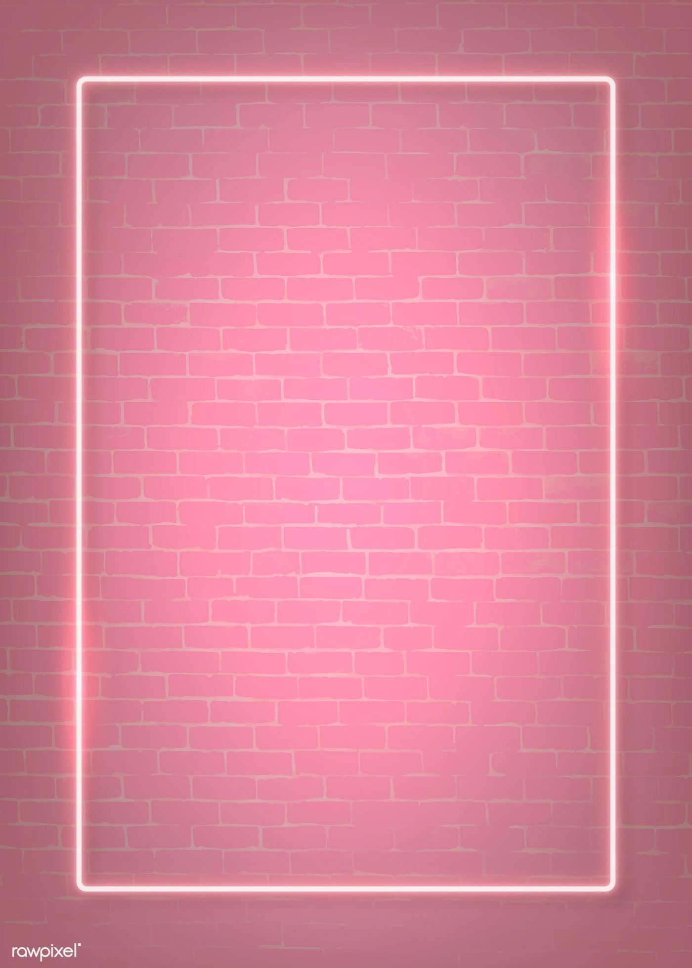 Neon On Brick Background - HD Wallpaper 