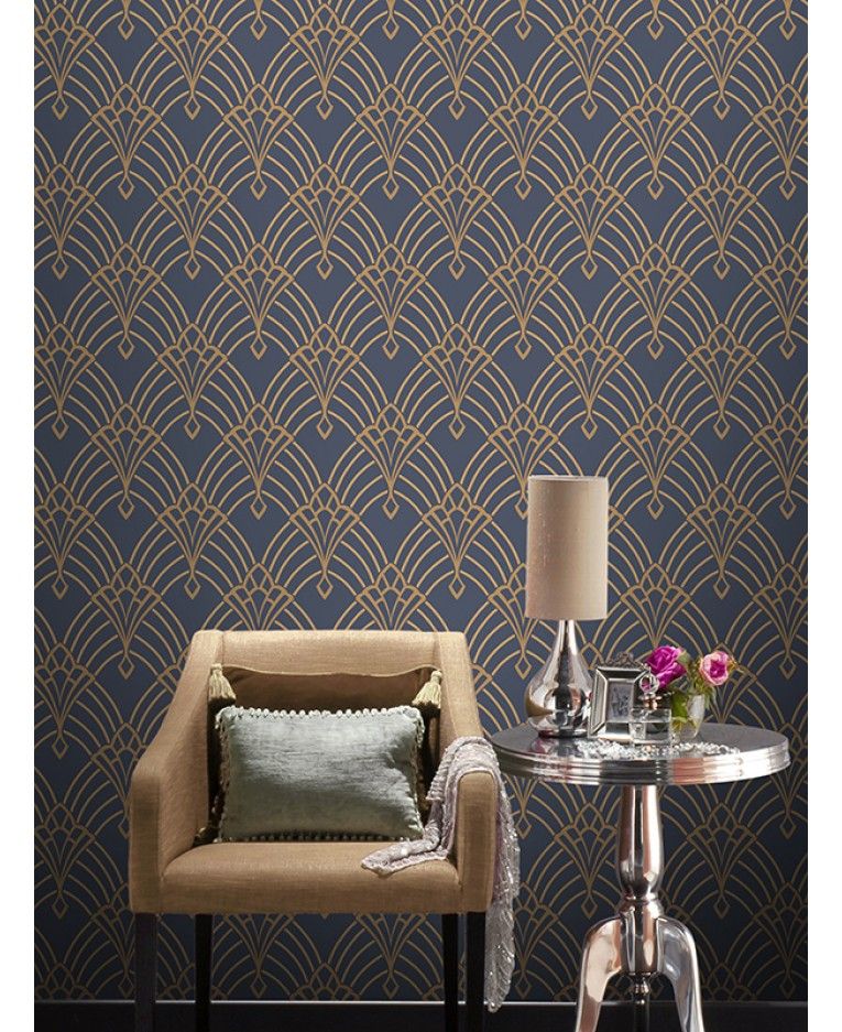 Art Deco Wallpaper Room - HD Wallpaper 