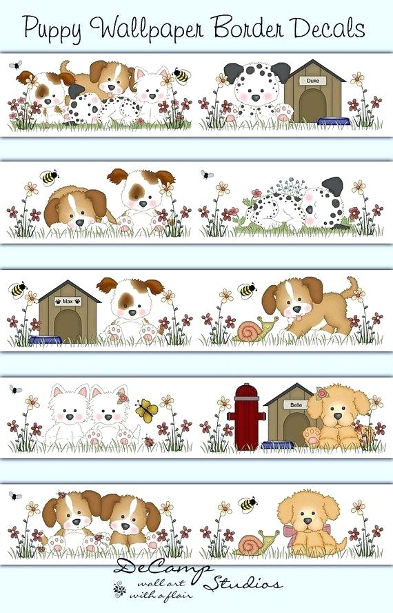 Boys Wallpaper Border S Kids Room Curtains Ideas - Cute Dog Wallpaper Border - HD Wallpaper 