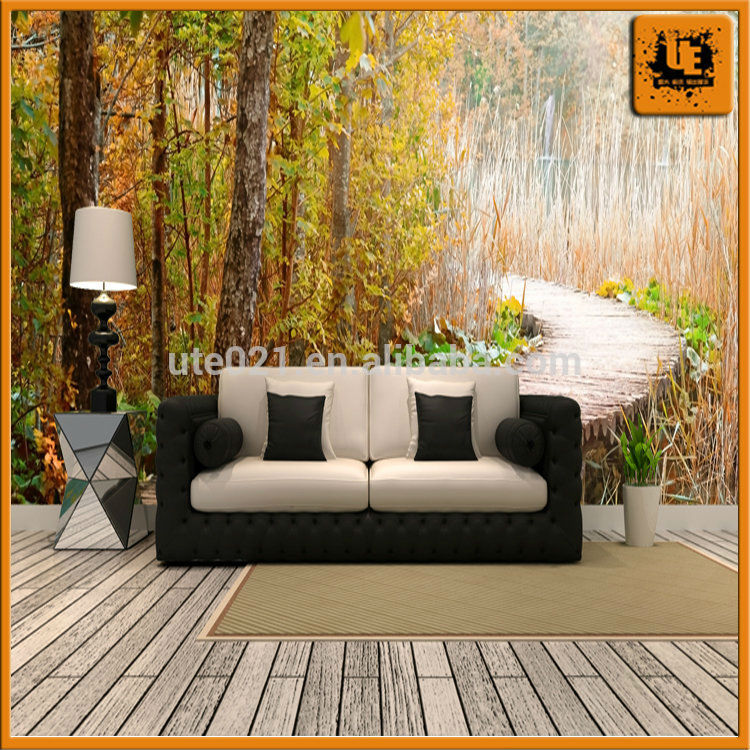 Digital Printing Designer Natural Material Pvc Vinyl/metallic/non-woven - Studio Couch - HD Wallpaper 