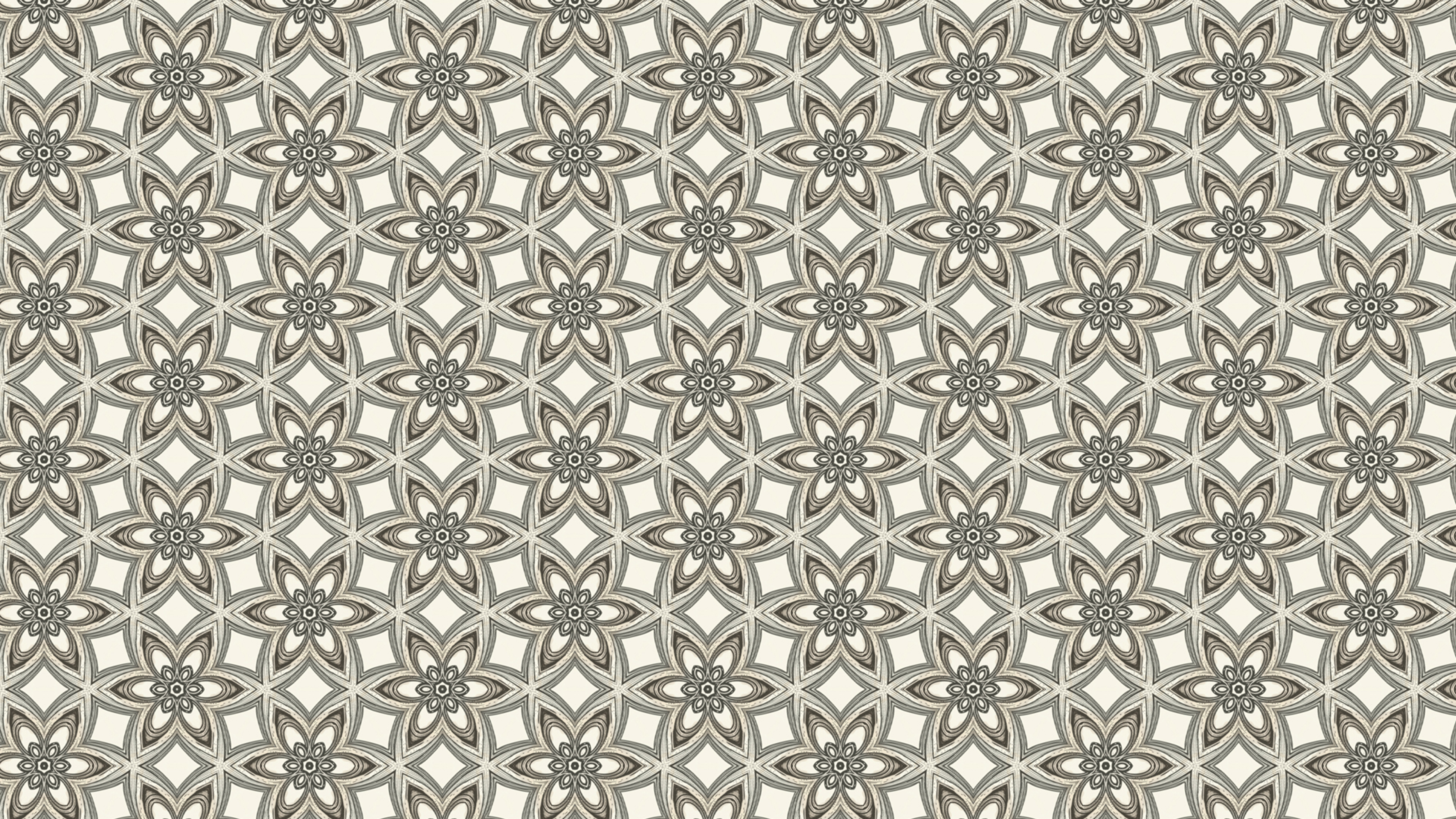 Light Brown Vintage Floral Ornament Wallpaper Pattern - HD Wallpaper 