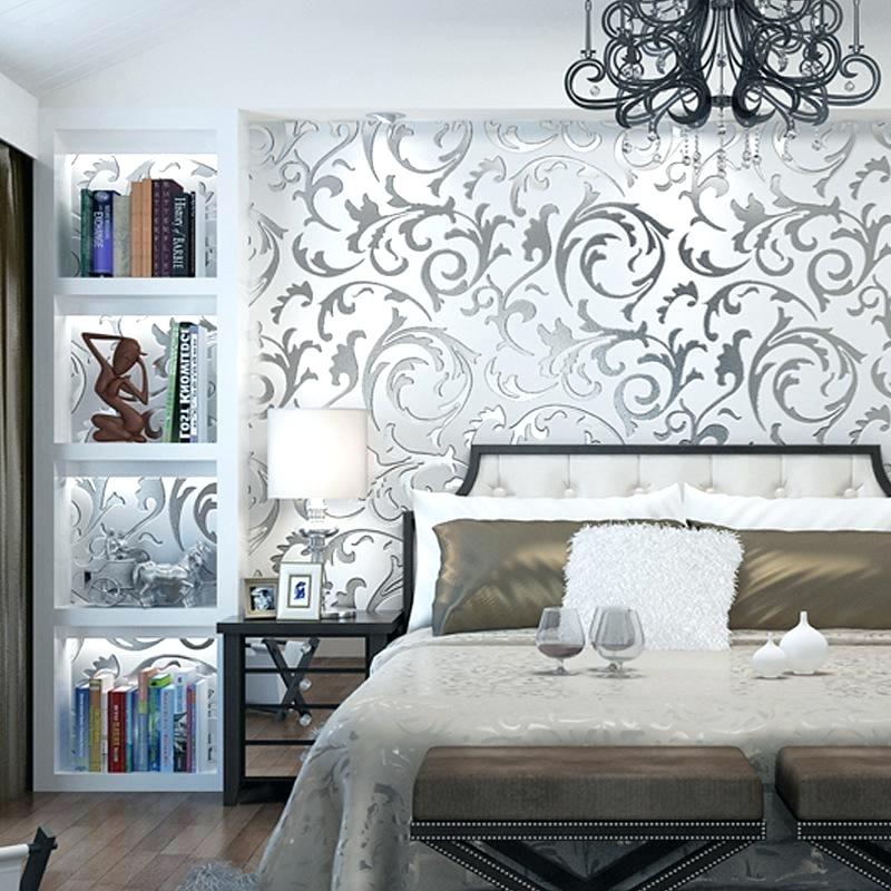 All Modern Wallpaper Modern Textured Wallpaper Uk - Golden And Silver Bedroom - HD Wallpaper 