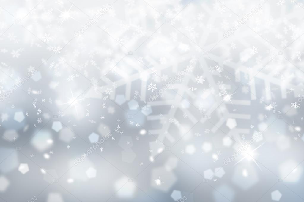 Silver Blue Snowflake Background - HD Wallpaper 
