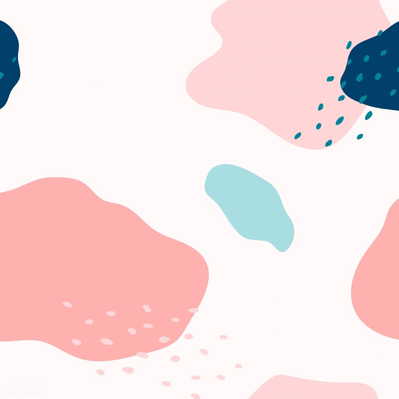 Pastel Memphis Pattern - HD Wallpaper 
