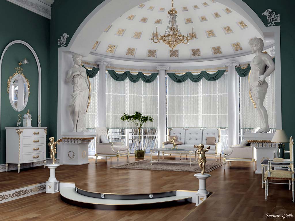 Calm Classic Luxury Living Room - Inside Modern Victorian Homes - HD Wallpaper 