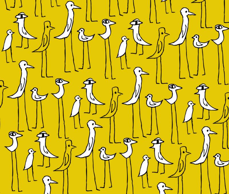 Bird Design Wallpaper - Bird Wallpaper Pattern - HD Wallpaper 