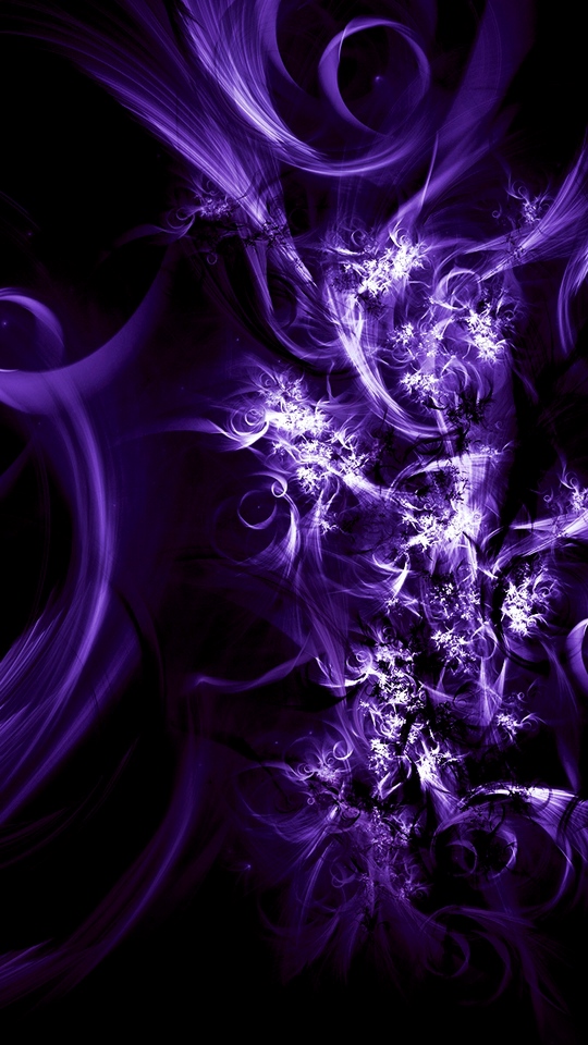 Wallpaper Flowers, Patterns, Purple, Black - Iphone Cool Purple Background - HD Wallpaper 